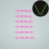 Silicone lumière LED lumineux lacets 12 pcs set